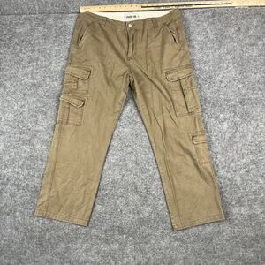 Iron Co Cargo Pants Mens Size 38x30 Brown Utility Military Cotton Casual